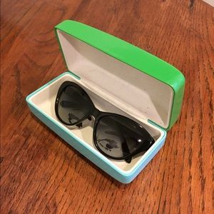 Kate Spade Della cat eye sunglasses black